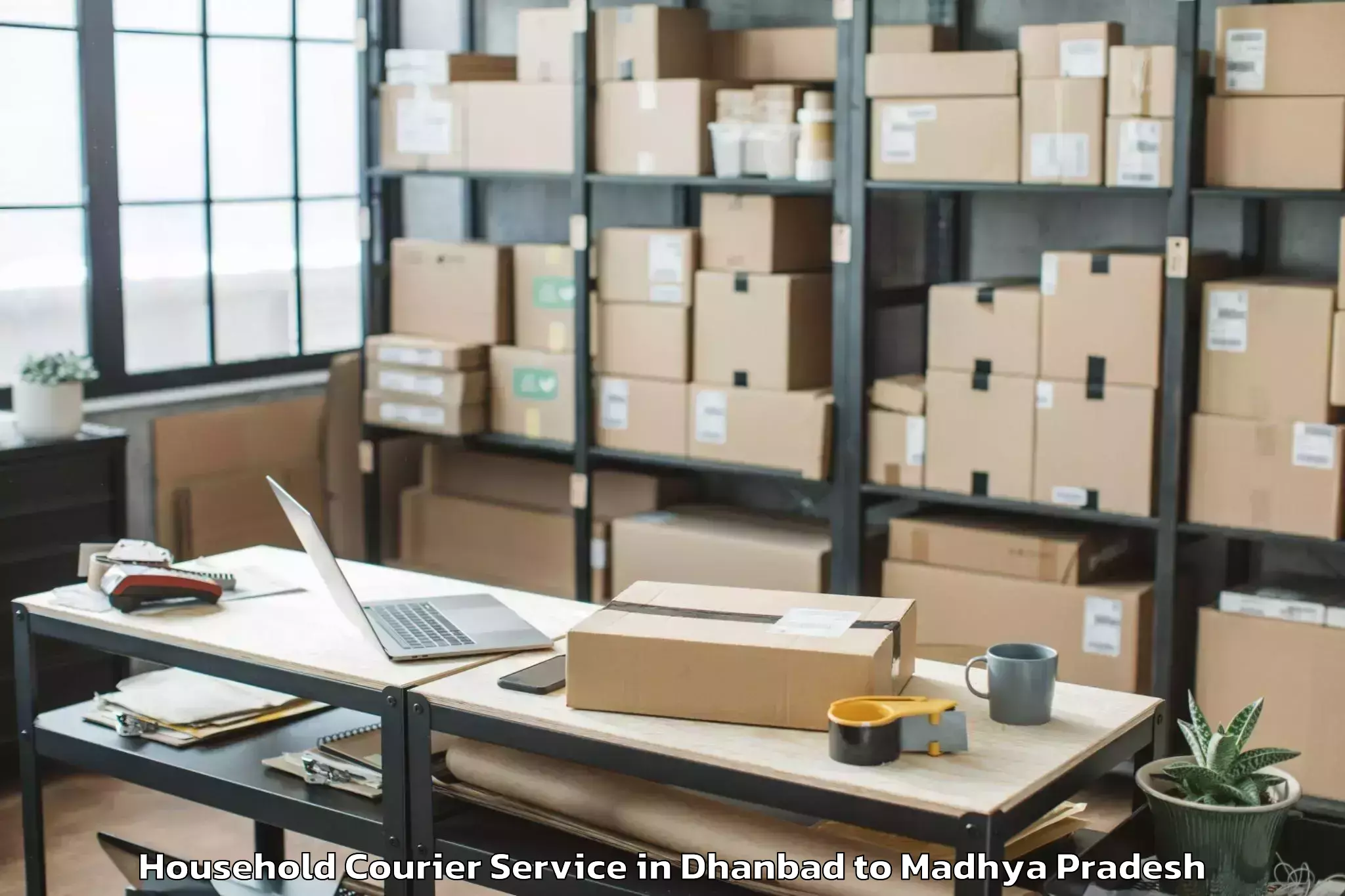 Hassle-Free Dhanbad to Pandhurna Household Courier